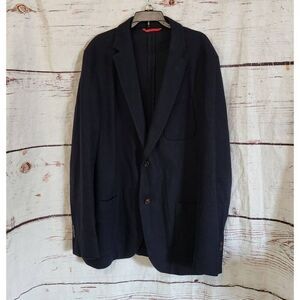 CH Caroline Herrera Wool Blend 2 Button Closure Blazer Size 44